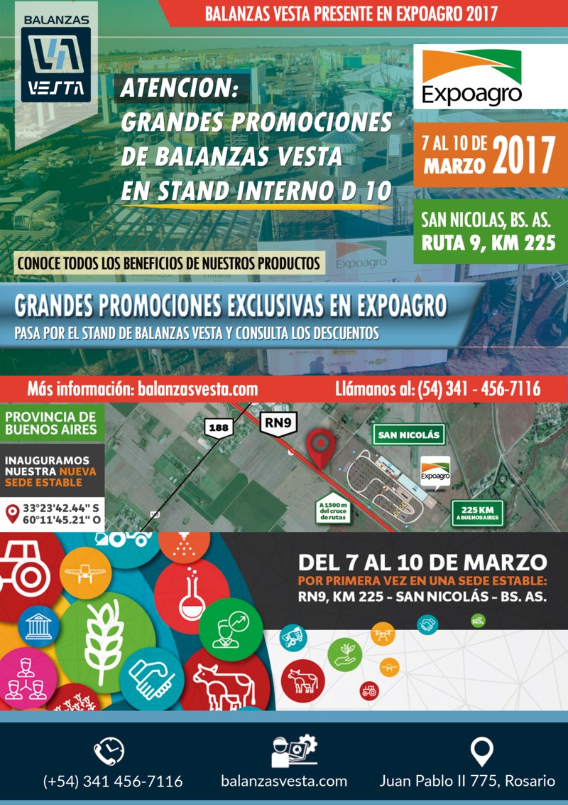 expoagro 2017 balanzas vesta